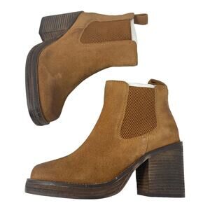 Diba Sereta Suede Bootie Cognac Size 6 NWT $159 MSRP